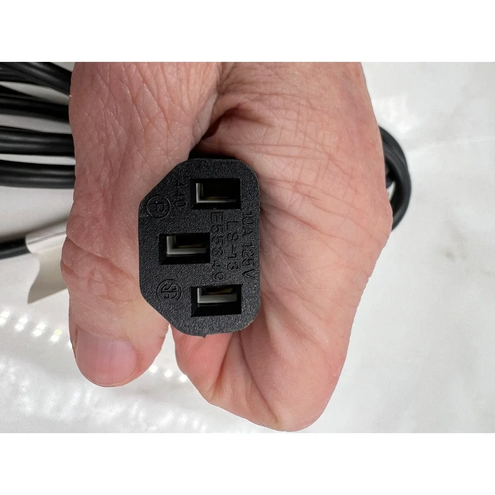 Mixed Computer Power Cords and VGA Video Cable Lot of 5 PC Monitor Cables